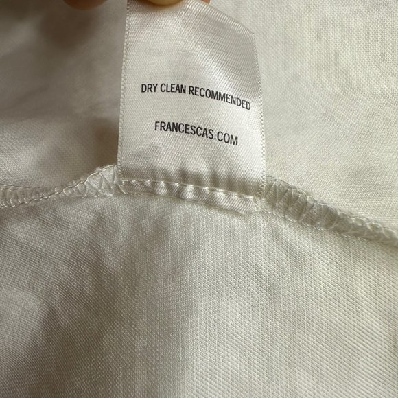 Francescas A-Line Dress Small S Off-White Full Lace Sleeveless Knee Length - Picture 11 of 13